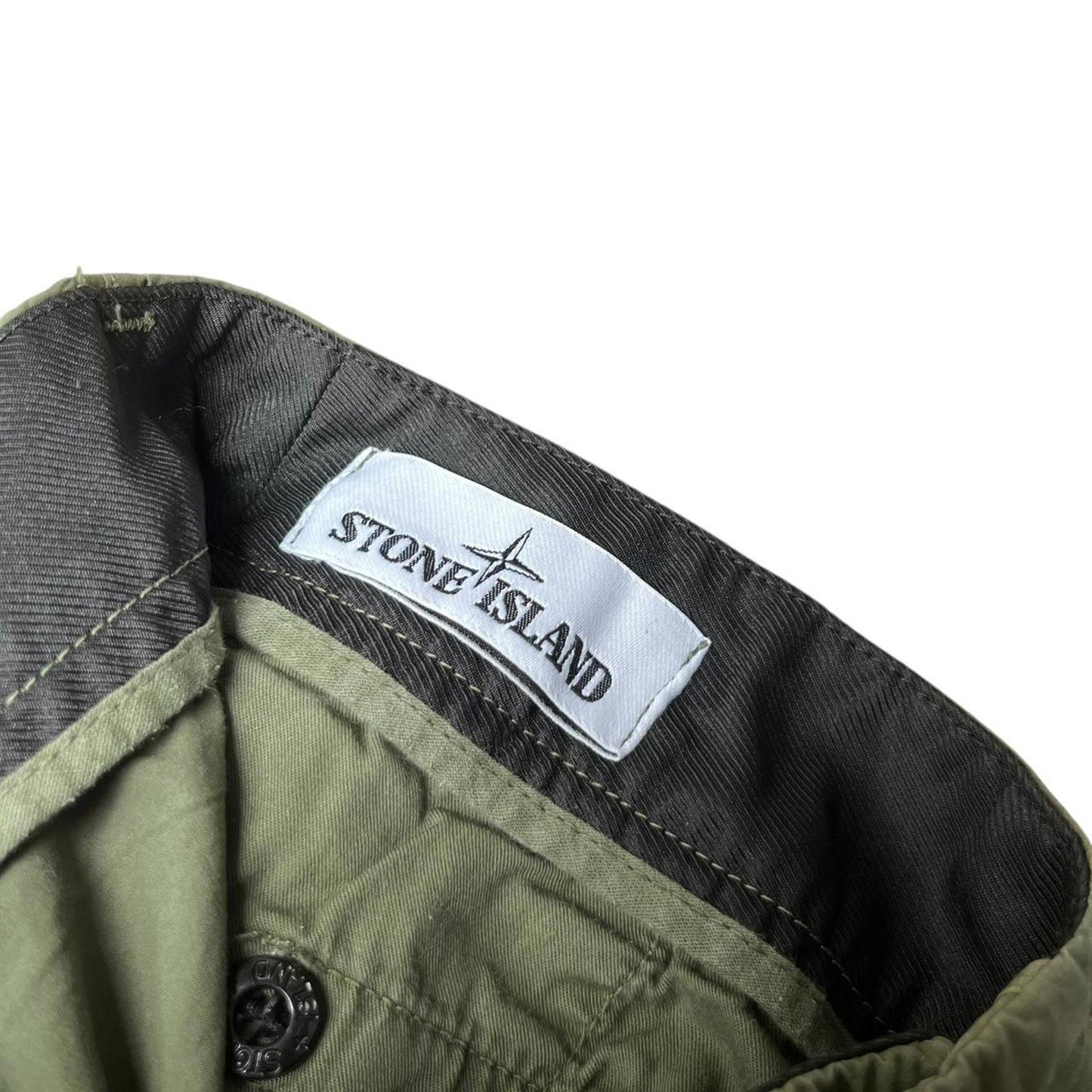 Stone Island Lightweight Cargo Shorts Green