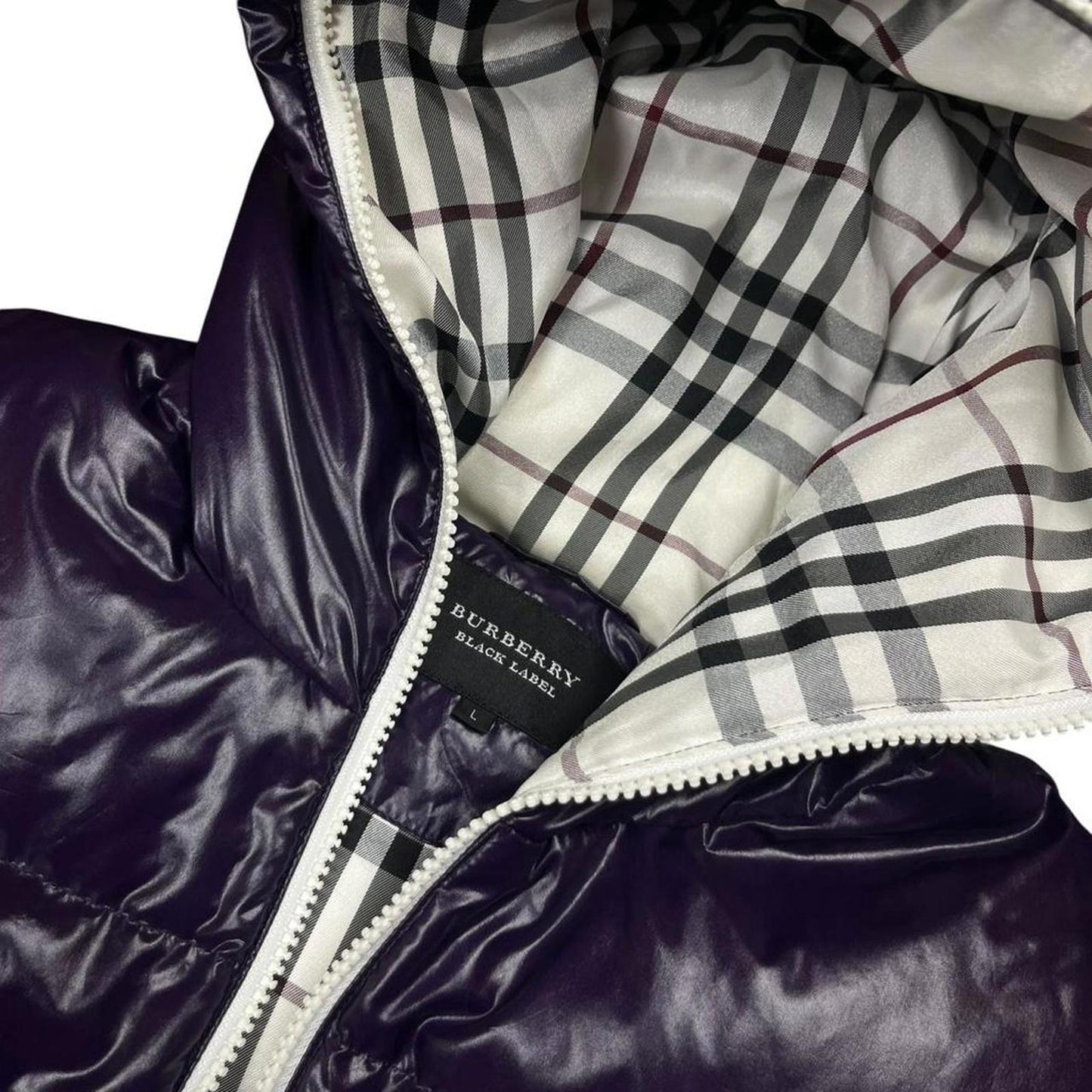 Burberry Black Label Down Gilet Purple