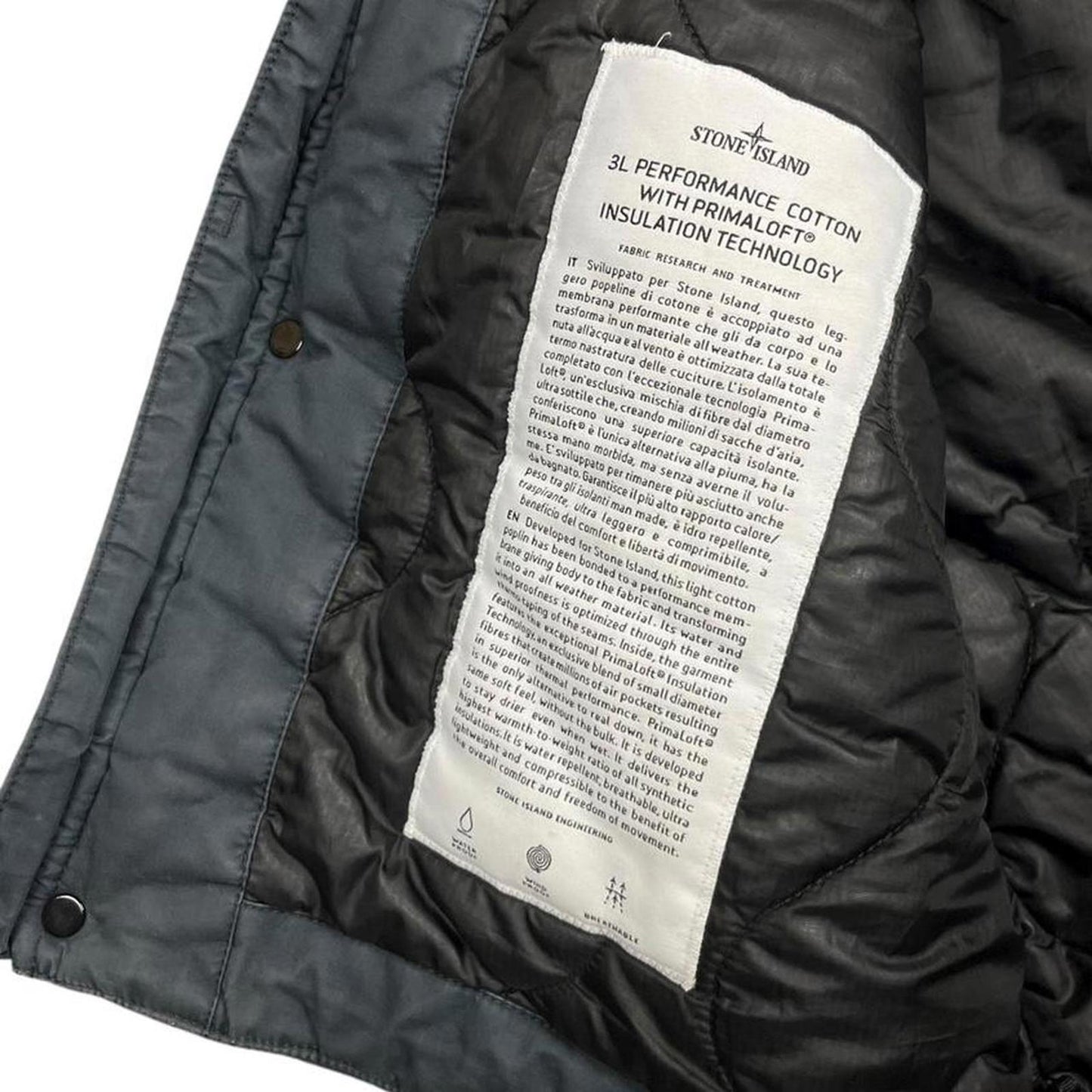 Stone Island 3L Performance Cotton Primaloft Jacket