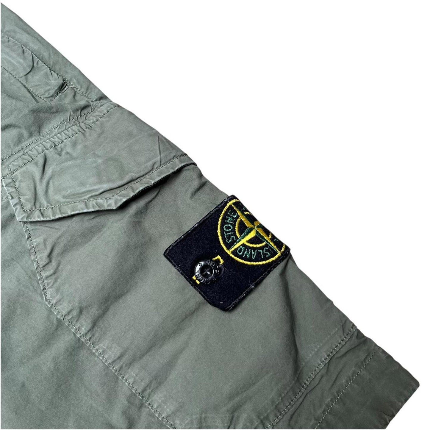 Stone Island Lightweight Cargo Shorts Green