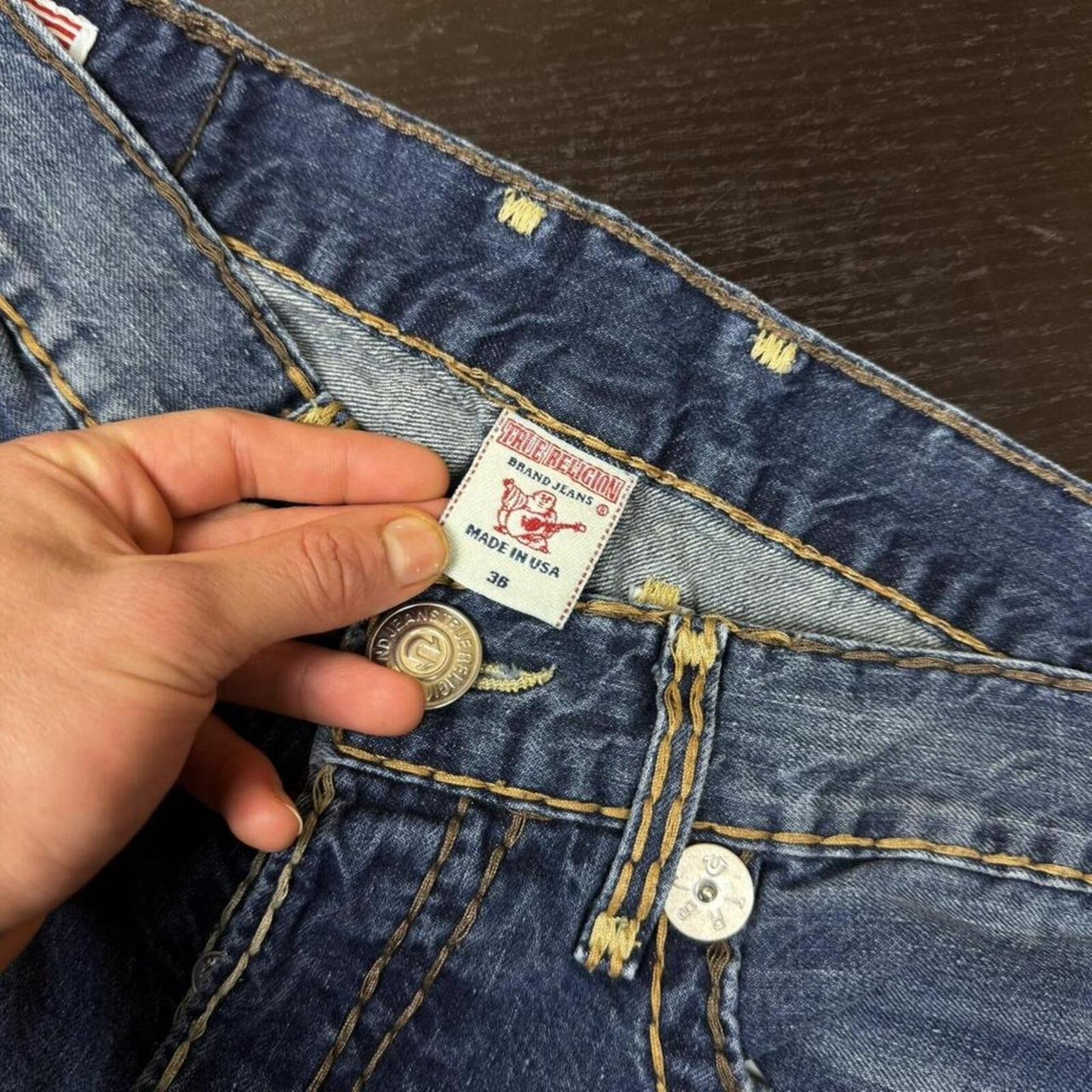 True Religion Big Stitch Jeans - W36