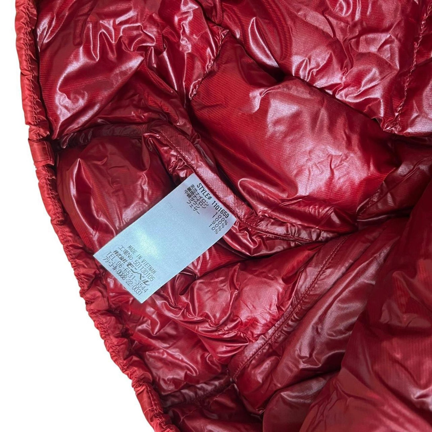 Montbell Lightweight Down Jacket Orange Red Two Tone