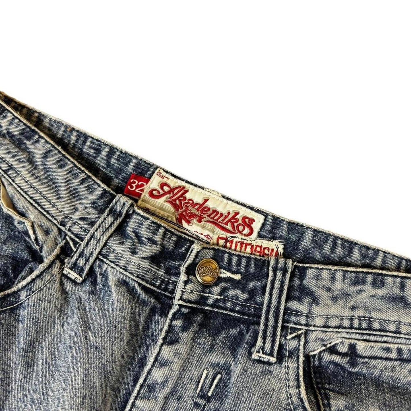 Akademiks Embroidered Jeans - W32