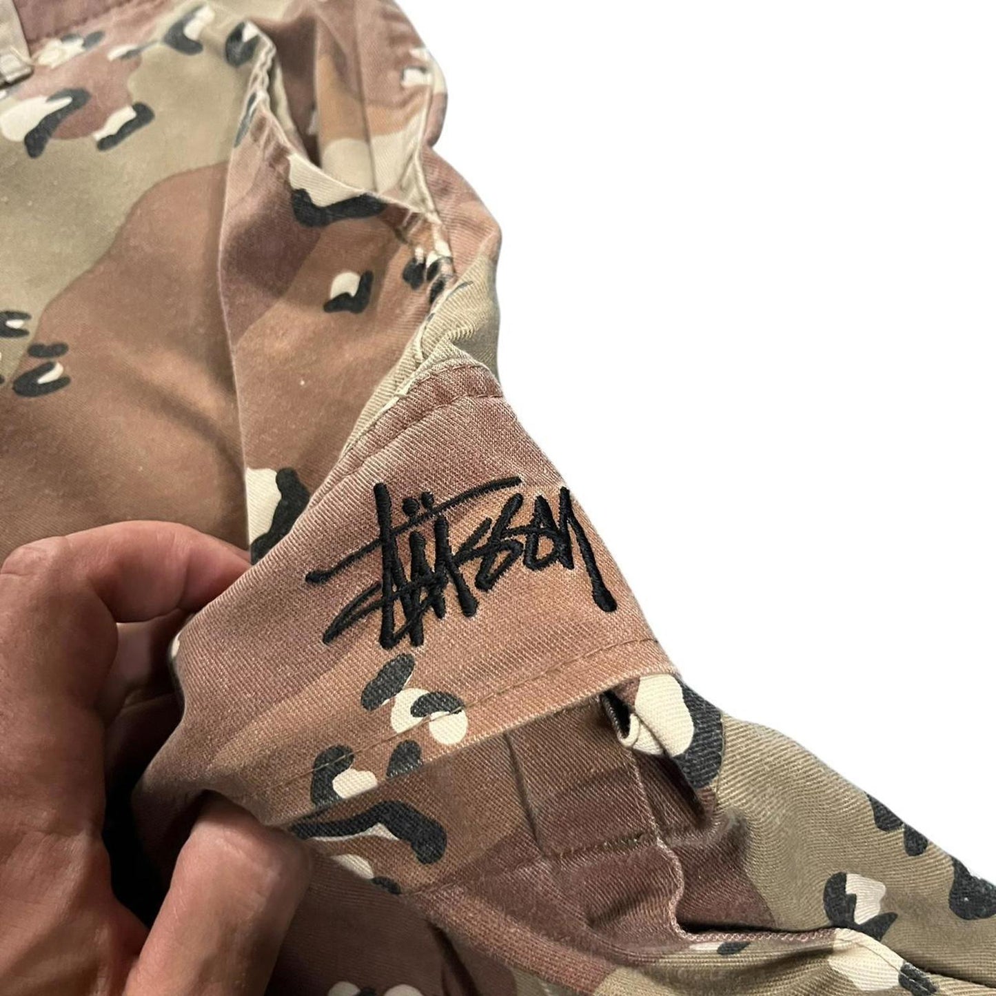 Vintage Stussy Chocolate Chip Camo Cargo Shorts