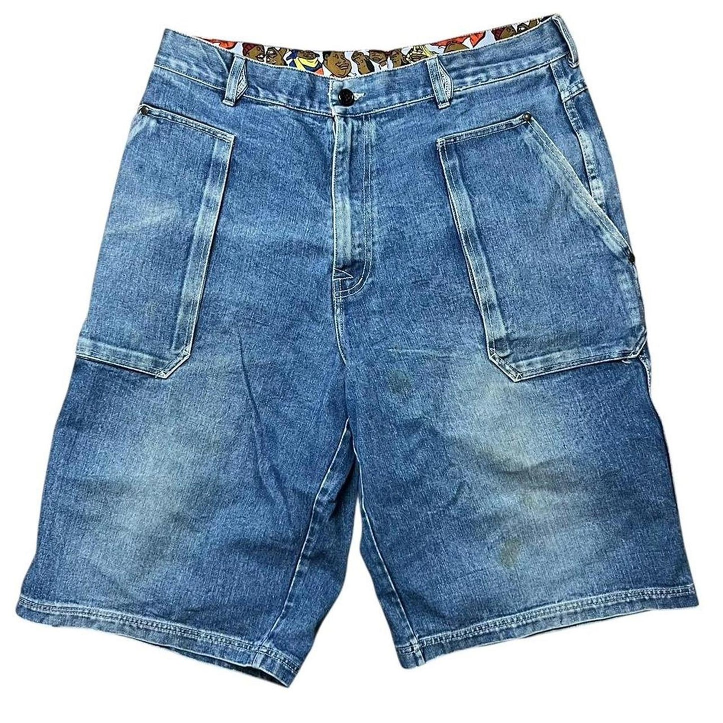Fubu Platinum Denim Shorts Blue