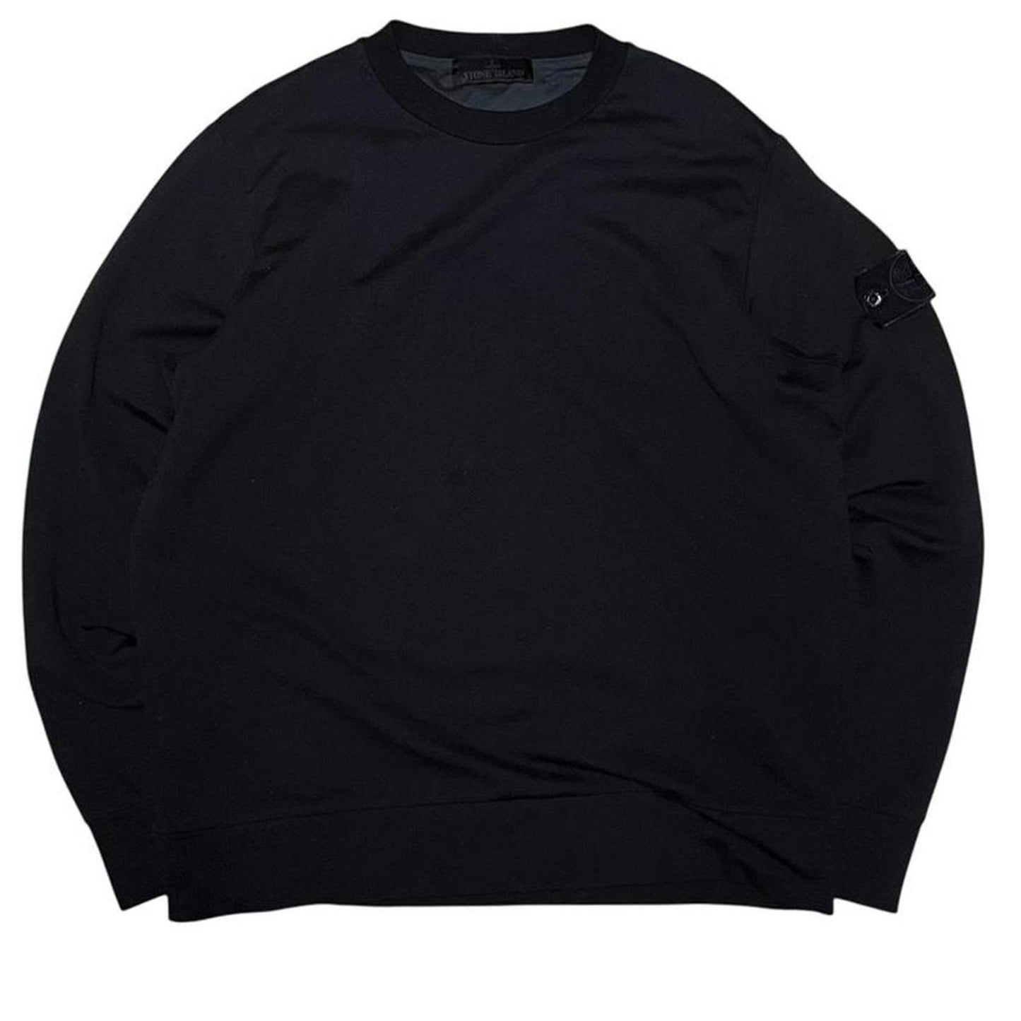 Stone Island Ghost Badge Crewneck Black