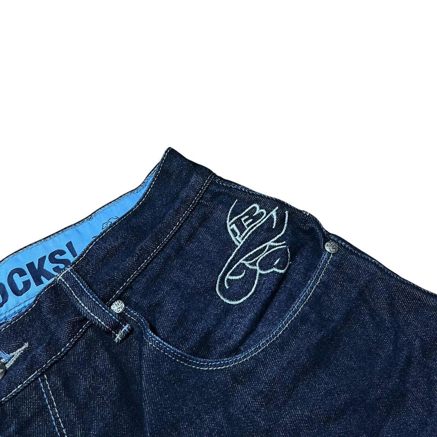 School Of Hard Knocks Navy Baggy Jorts
