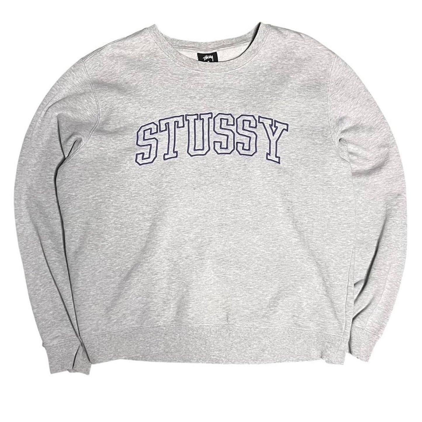 Stussy Sweatshirt White Red Navy Blue