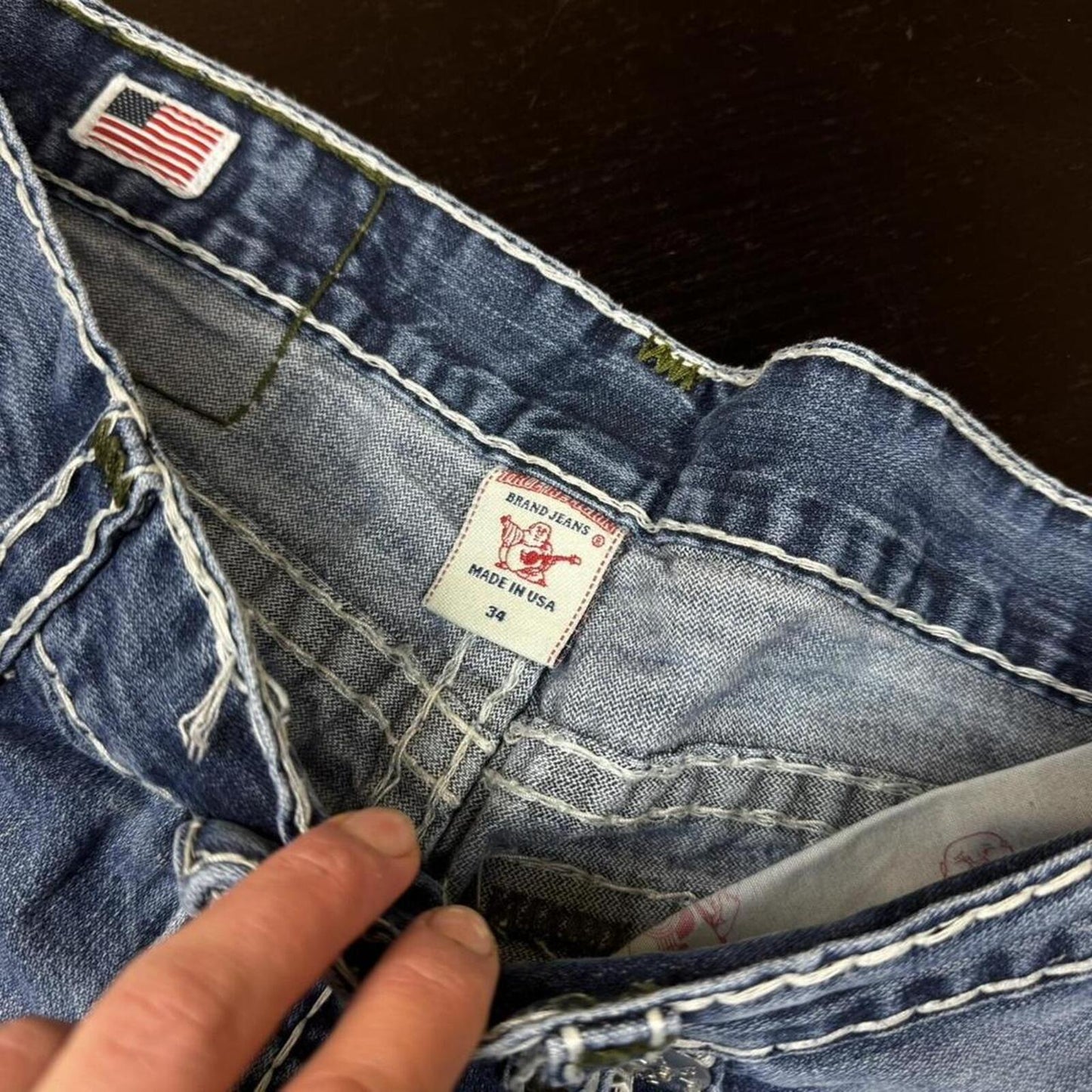 True Religion Big Stitch Jeans - W34