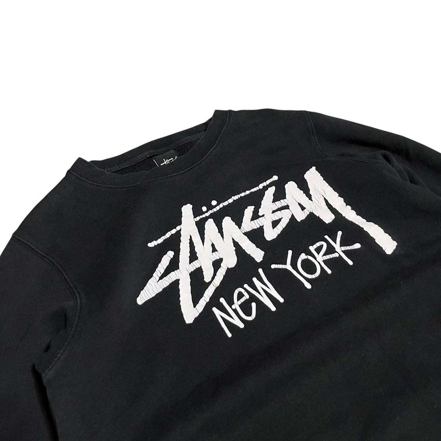 Stussy Embroidered Sweatshirt Black