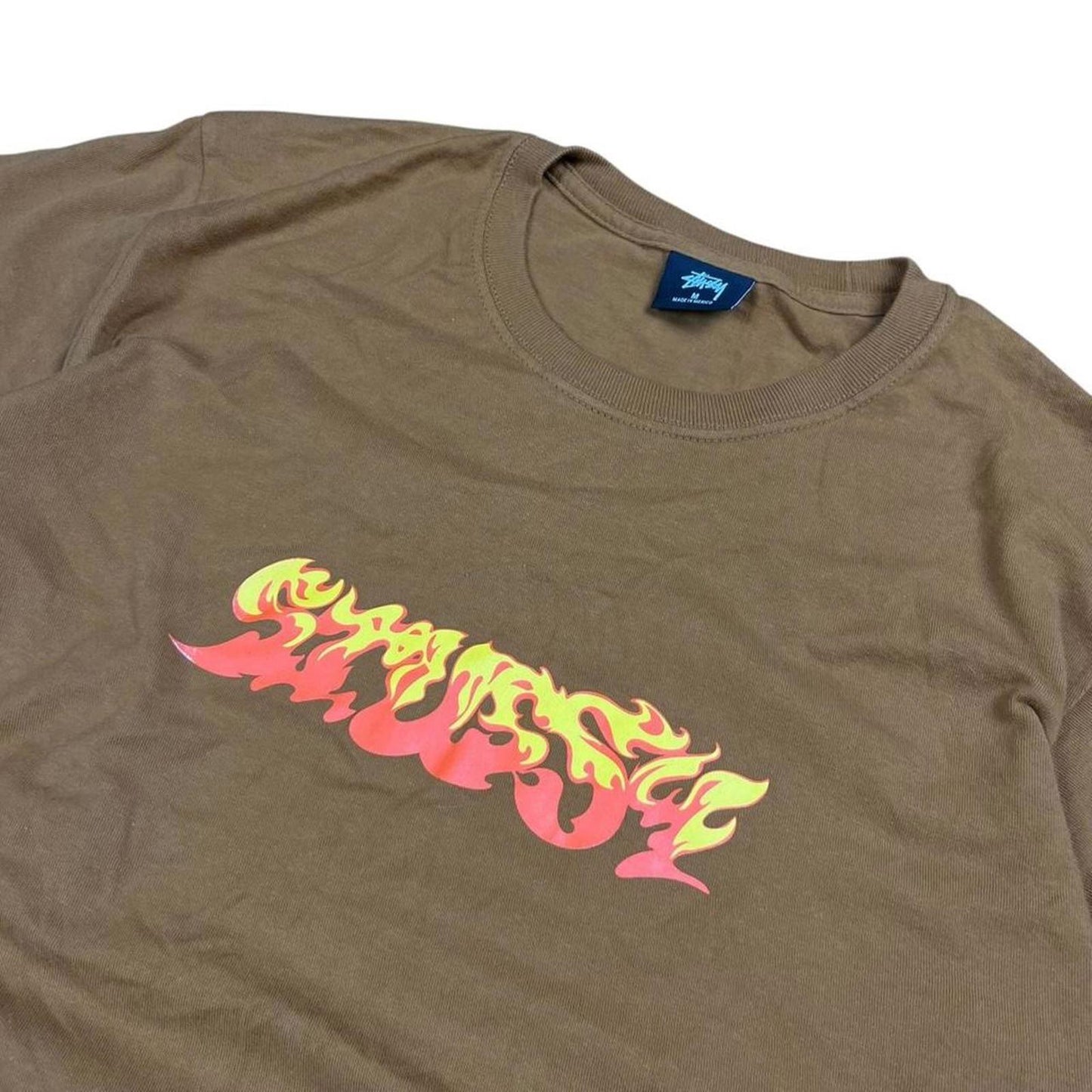 Stussy Flame Spellout T-Shirt