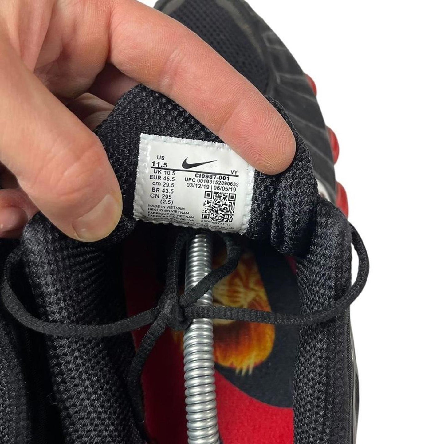 Nike Shox TL Skepta Black Red Chrome