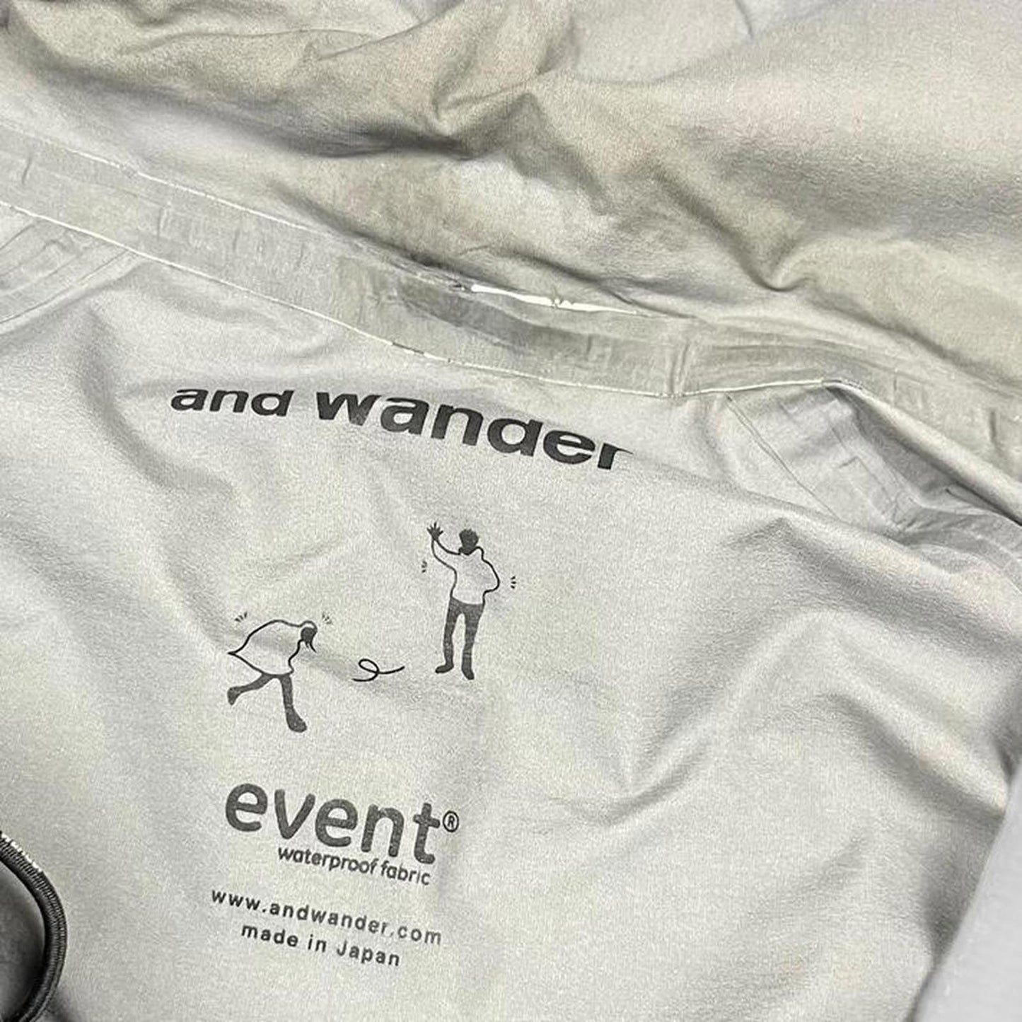 And Wander Waterproof Event Jacket Black