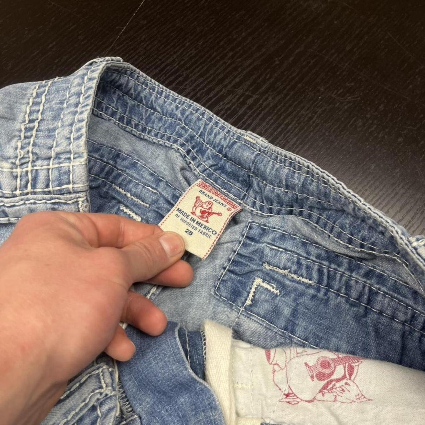 True Religion Big Stitch Jorts - W28
