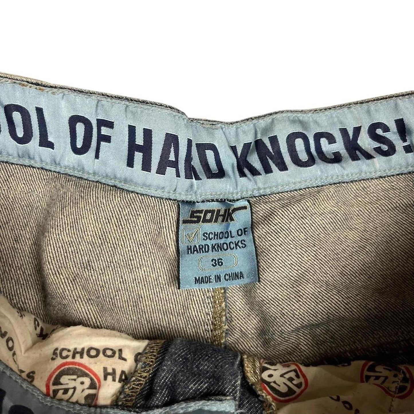 School Of Hard Knocks Navy Baggy Jorts