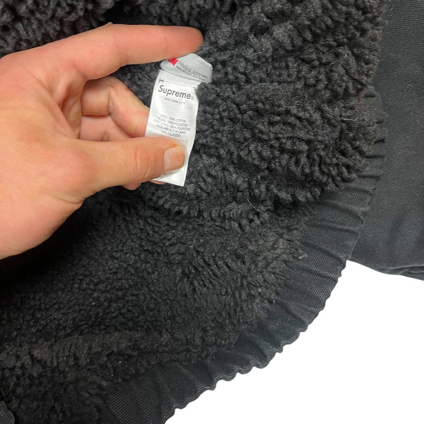 Supreme Faux Shearling Lined Bomber Jacket