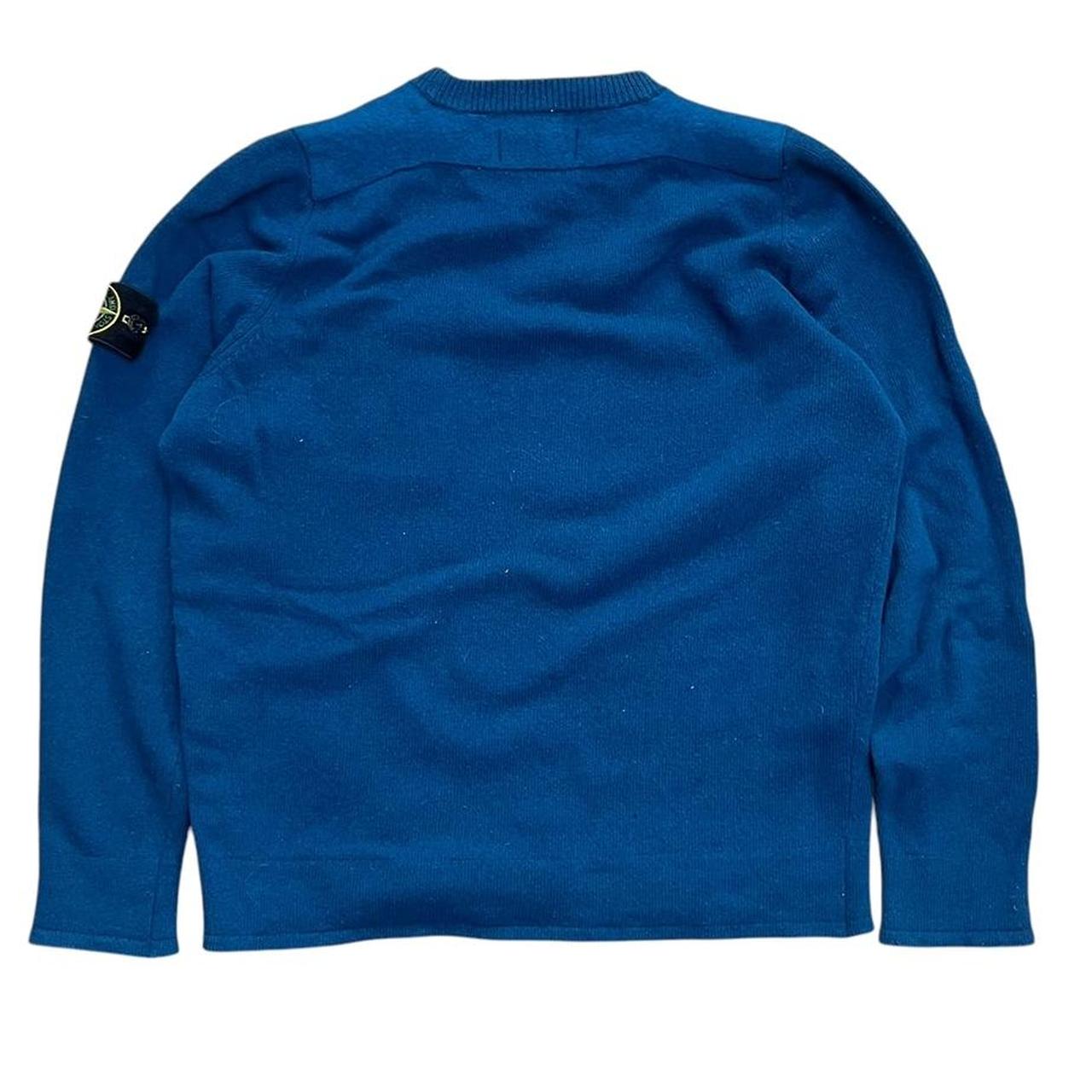 Stone Island Pocket Knit Crewneck Blue