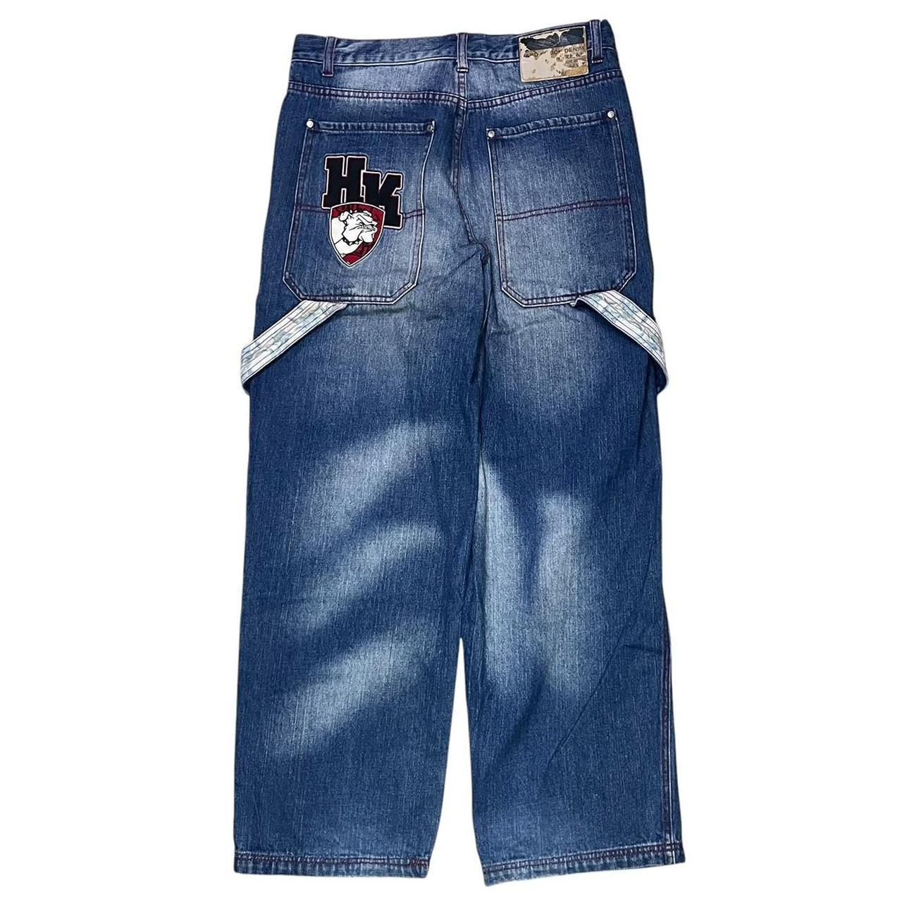 School Of Hard Knocks Embroidered Blue Jeans