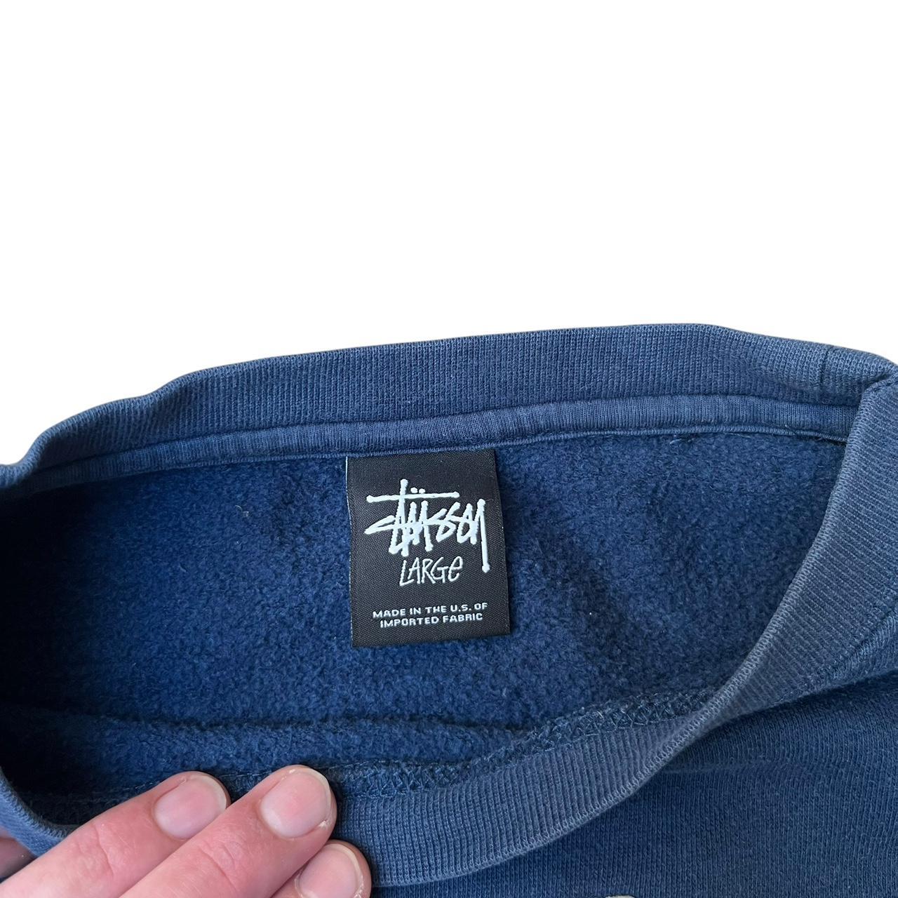Stussy Sweatshirt White Red Navy Blue