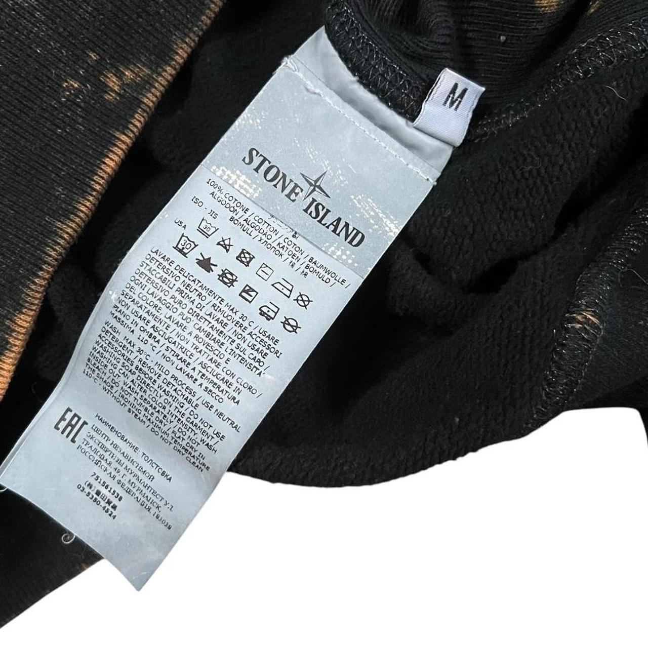 Stone Island Crewneck Sweatshirt Off-Dye ODV Treatment Garment Dyed Blue