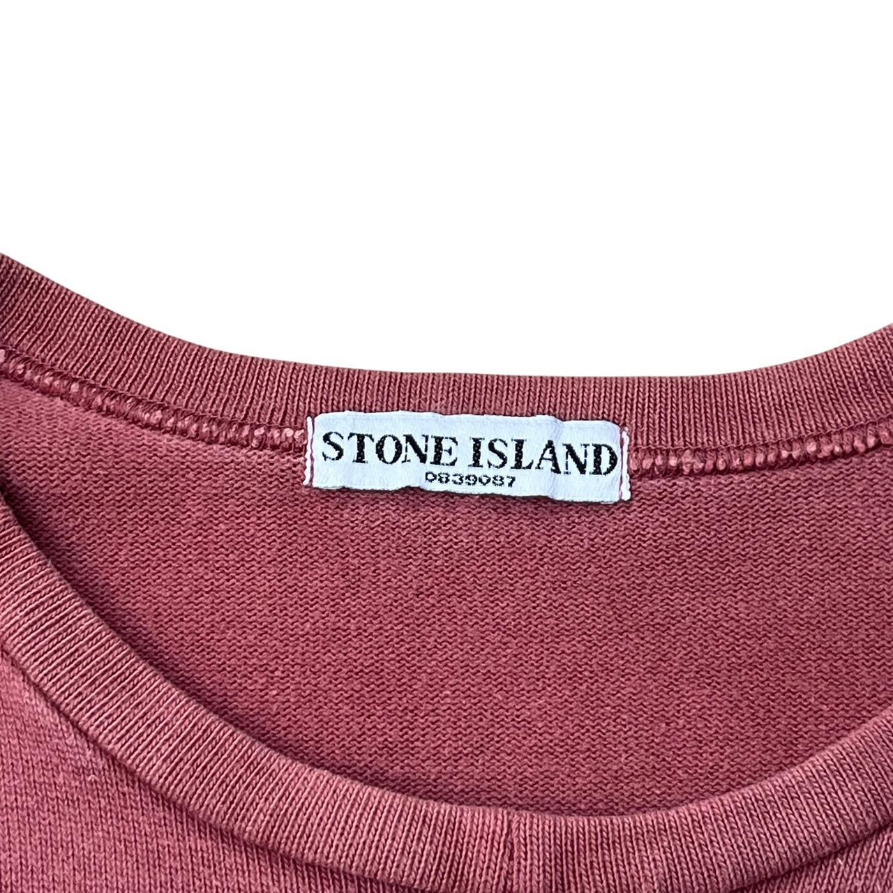 Vintage Stone Island Green Edge Badge Crewneck Pink