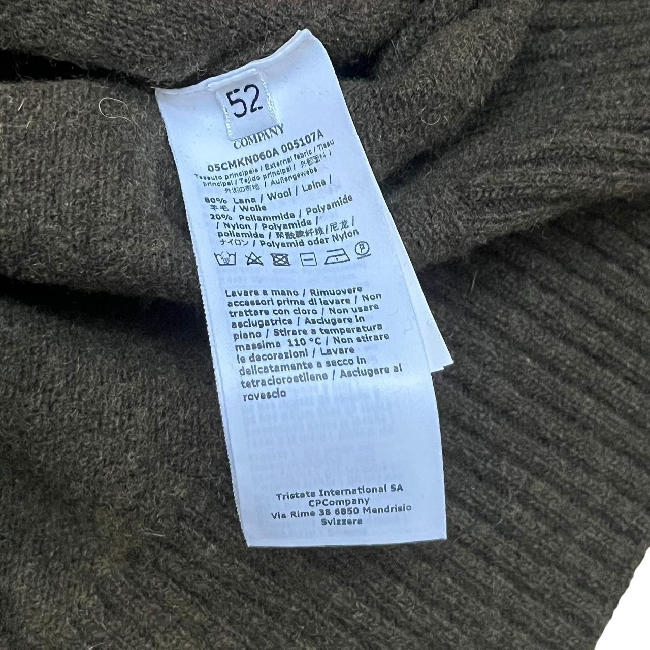 CP Company Knit Quarter Zip Dark Green
