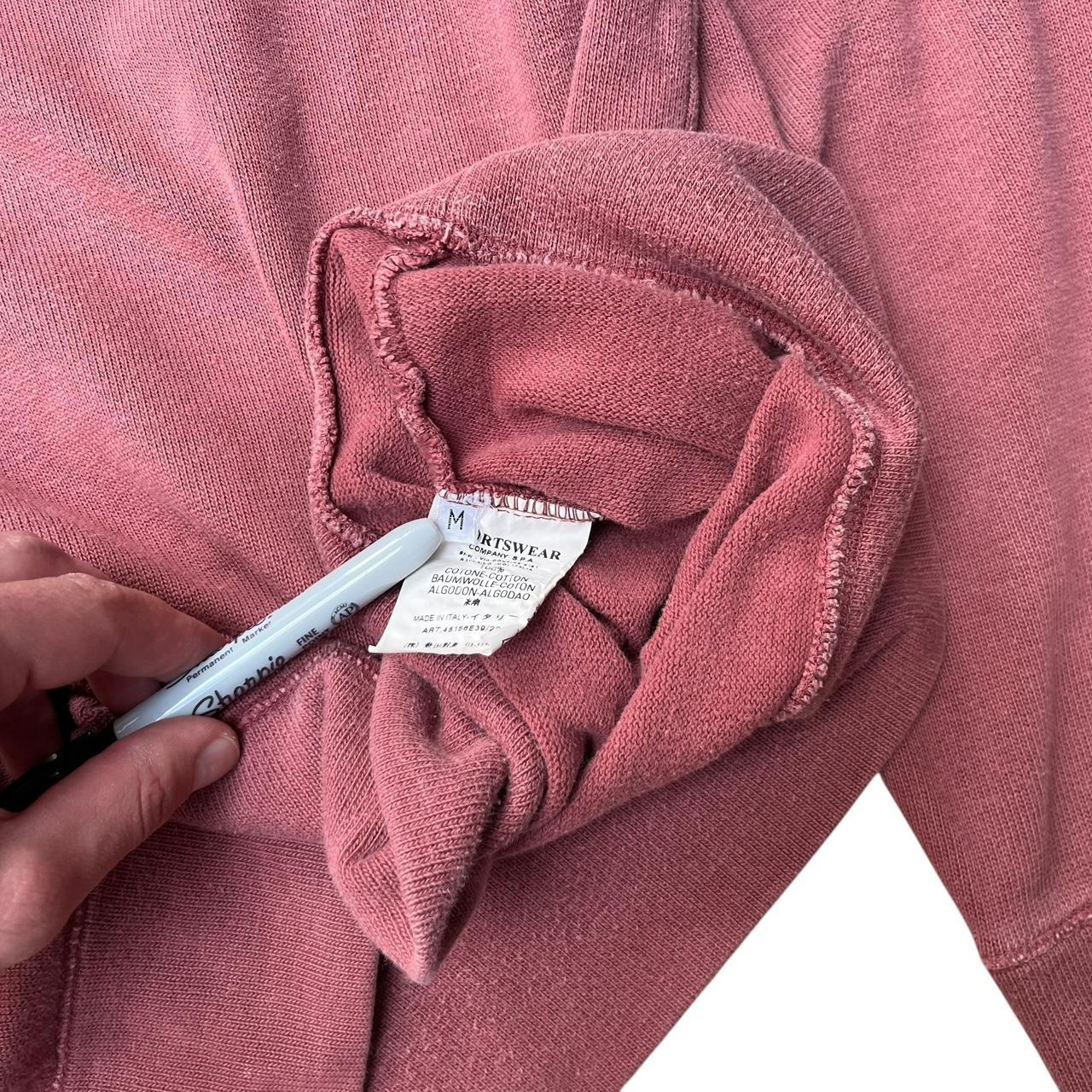 Vintage Stone Island Green Edge Badge Crewneck Pink