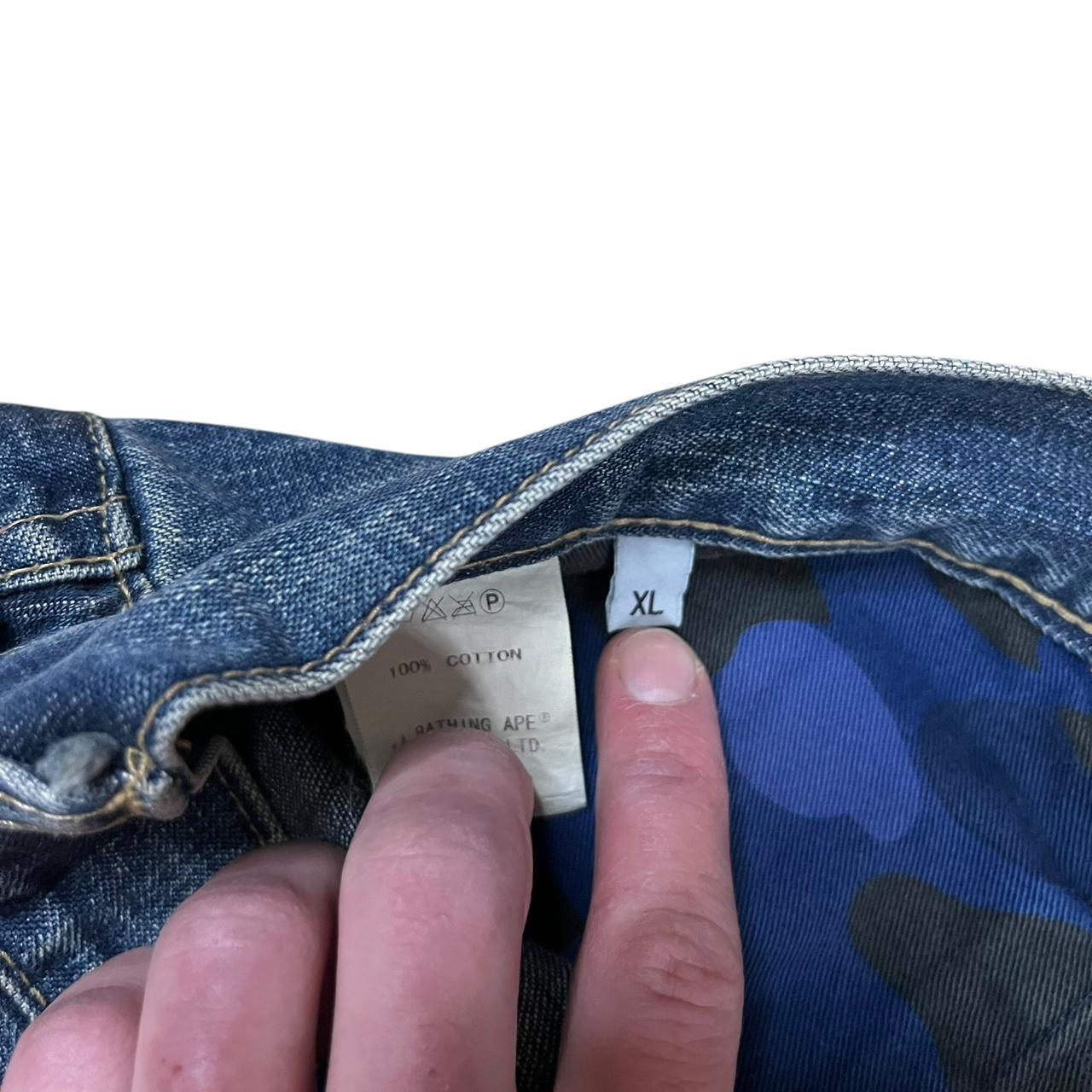 Authentic Bapesta Star Red Print Jeans