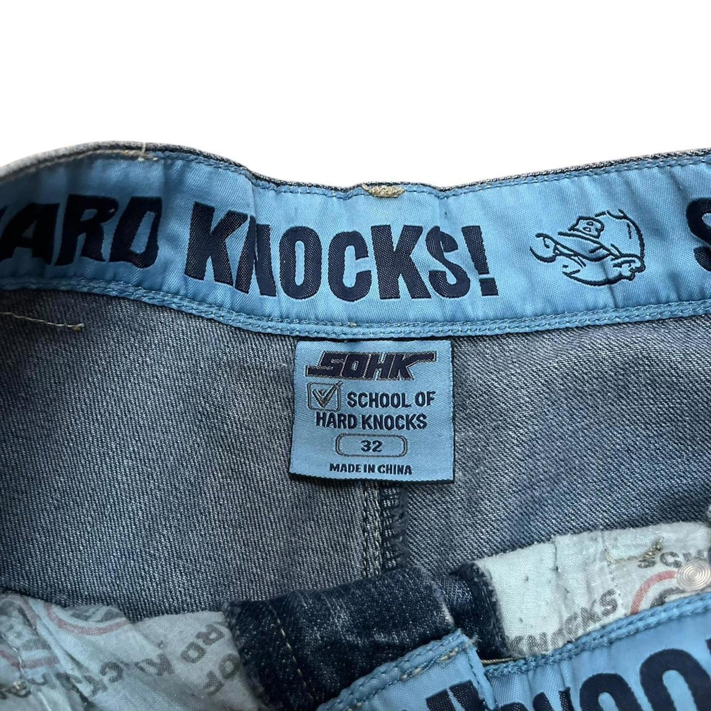School Of Hard Knocks Navy Baggy Jorts