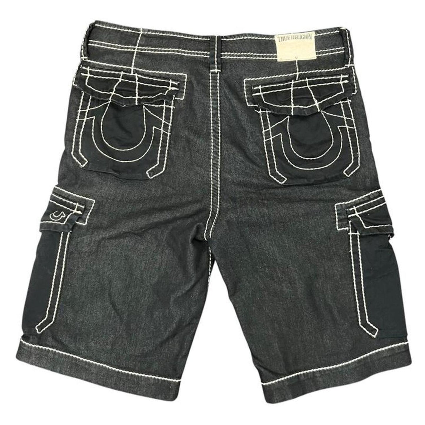 True Religion Big Stitch Jorts - W32