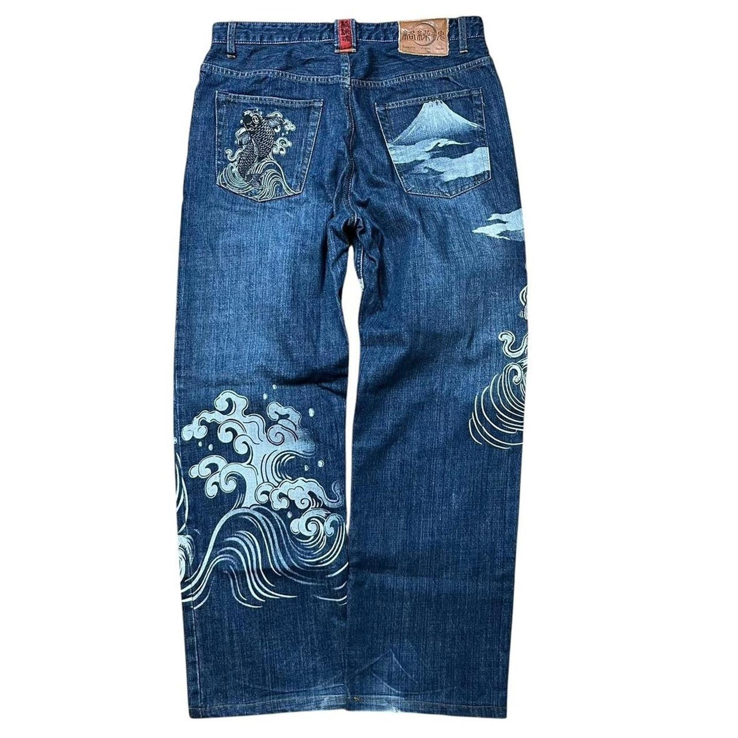 Authentic Karakuri Koi Embroidery Jeans
