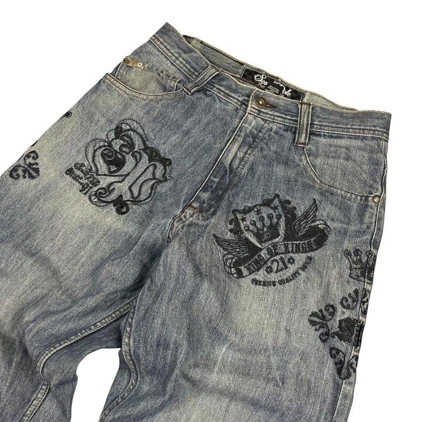 Southpole Embroidered Jeans