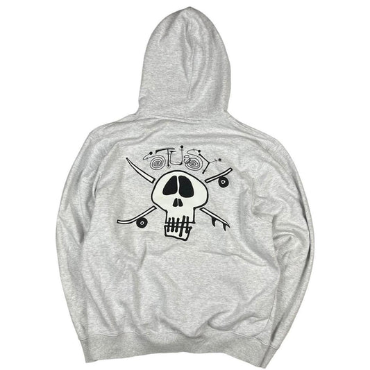 Stussy Skull Hoodie Grey