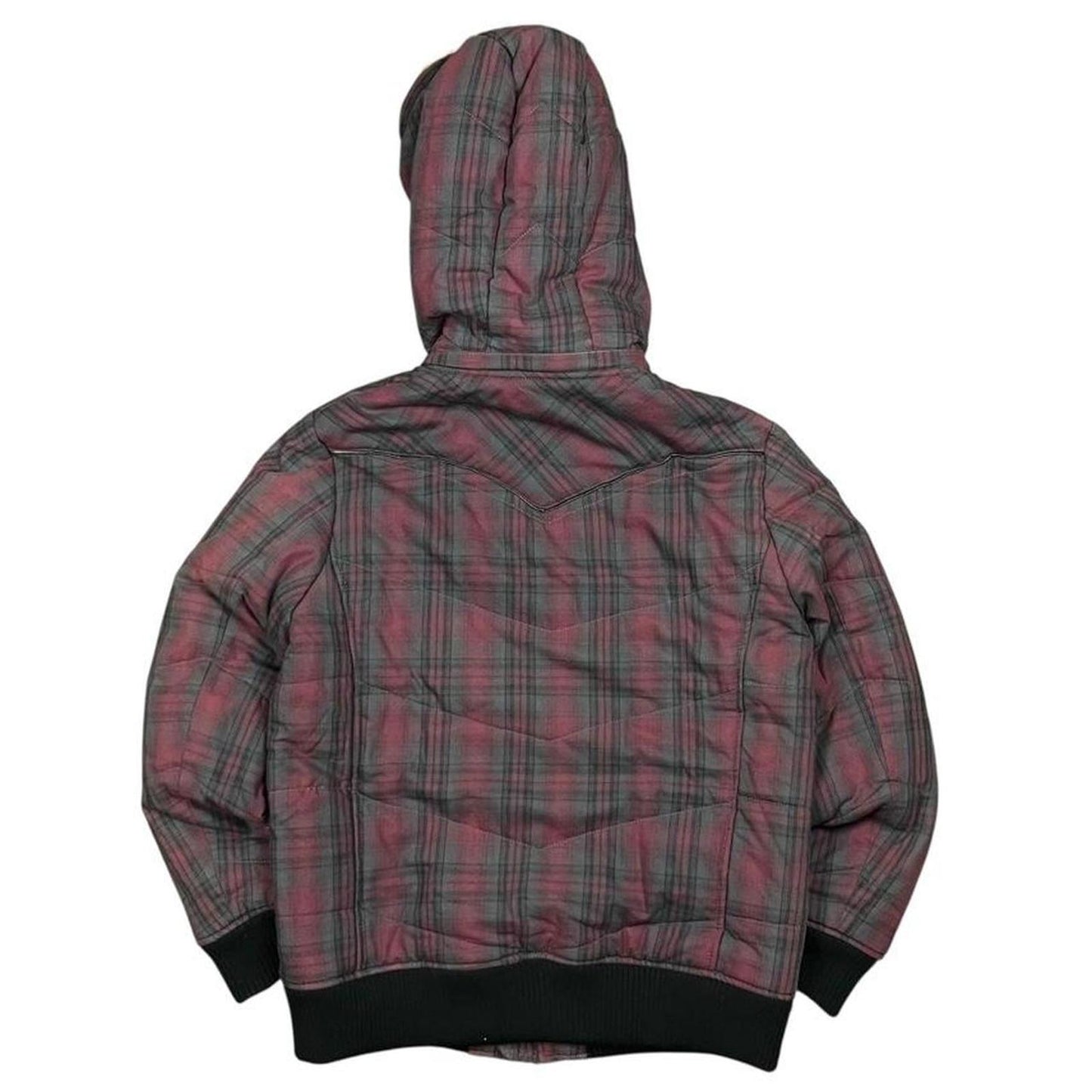 Japanese Archive Plaid Multi Pocket Fur Jacket