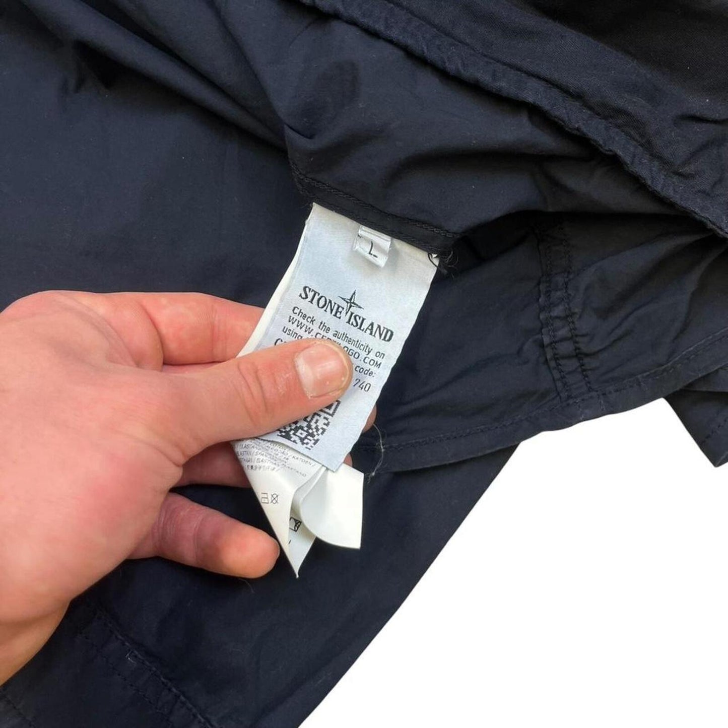 Stone Island Navy Ghost Overshirt - L