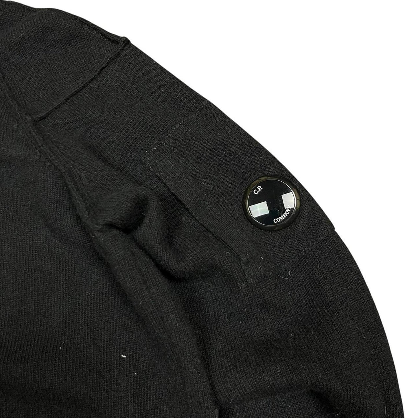 C.P. Company Quarter Zip Knit Black