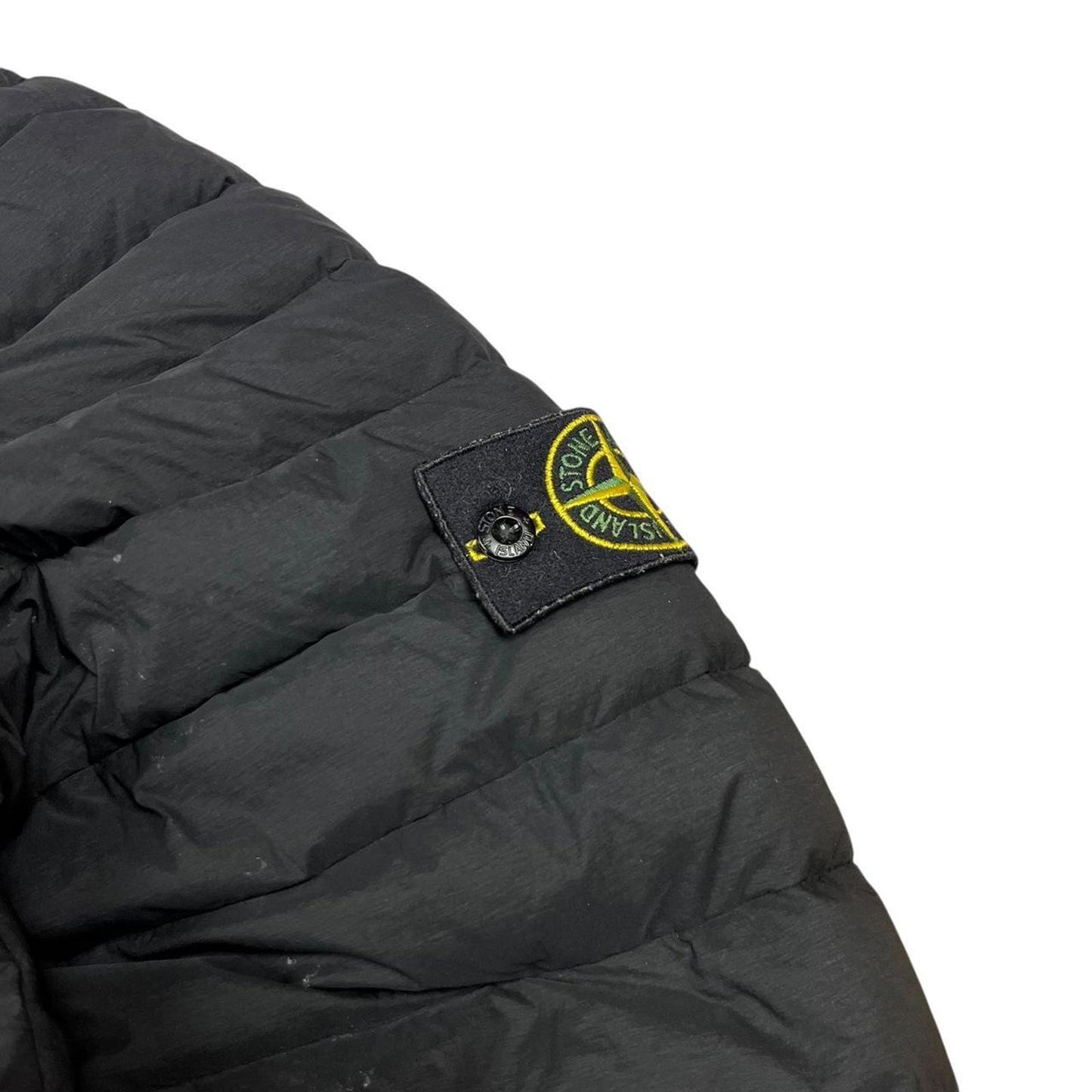 Stone Island Loom Woven Down Chambers Stretch Nylon-TC Jacket Black
