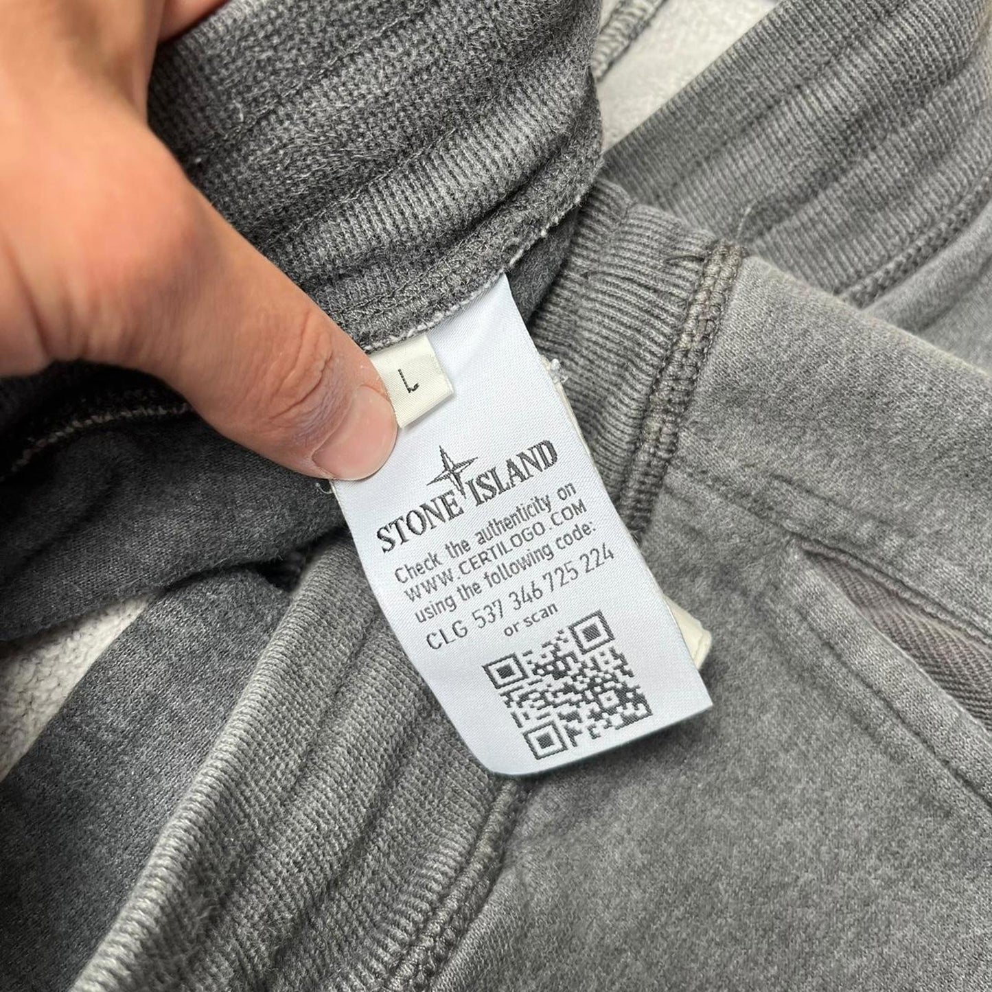 Stone Island Cotton Shorts Grey