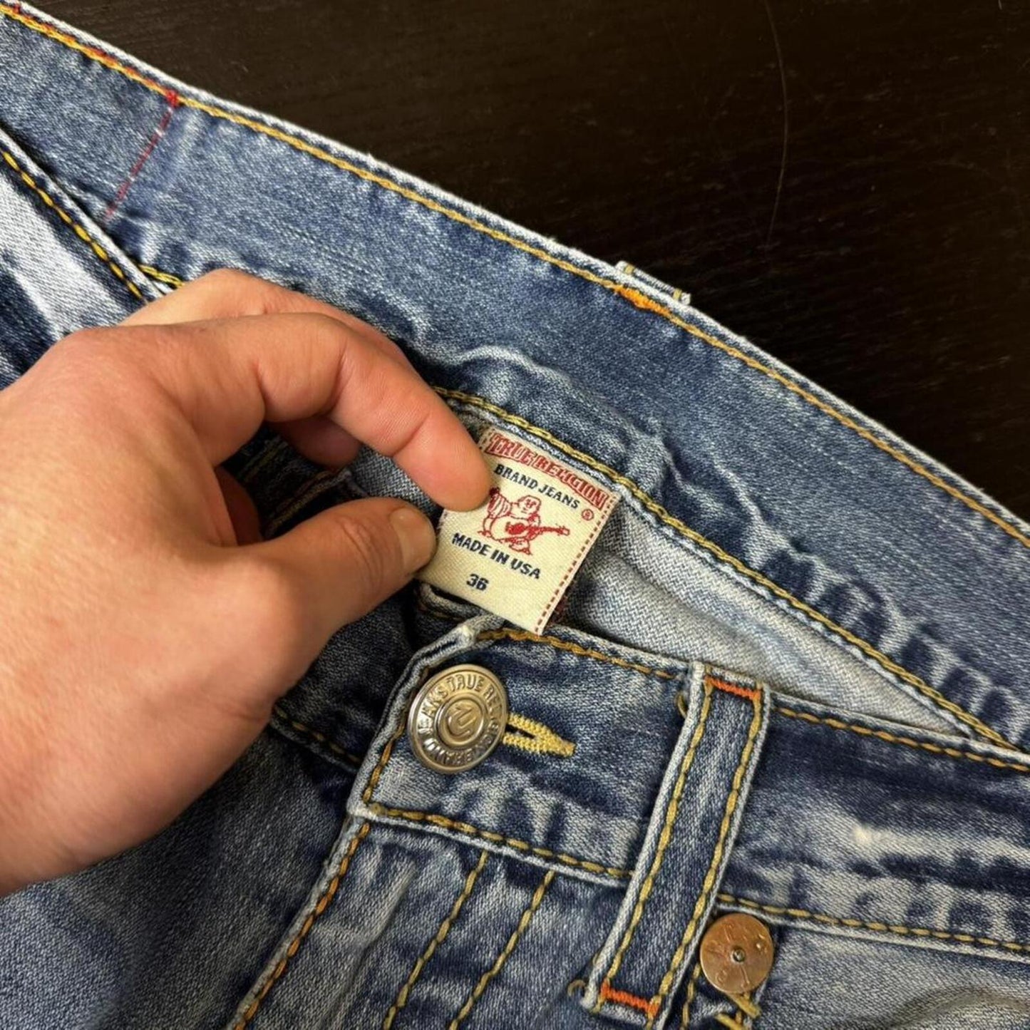 True Religion Big Stitch Jeans - W36