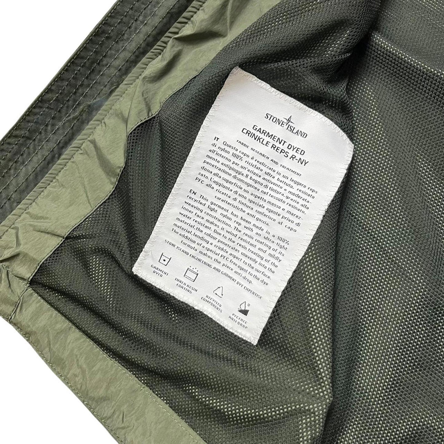 Stone Island Garment Dyed Crinkle Reps