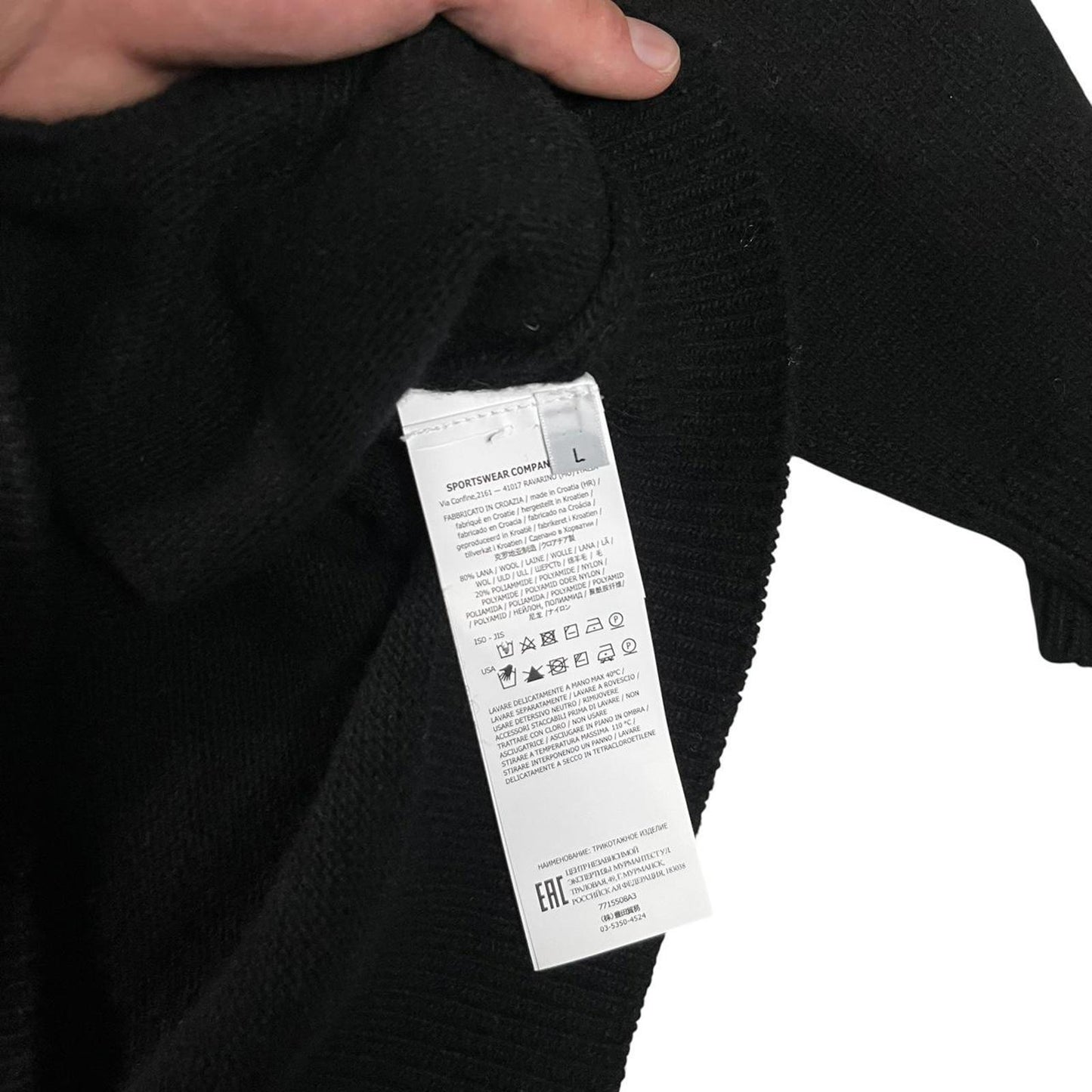 Stone Island Knit Crewneck Black