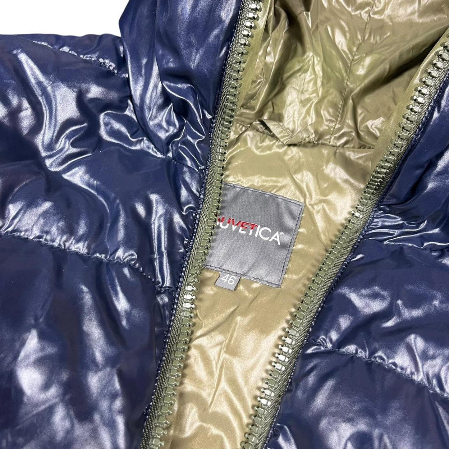 Duvetica Down Jacket Navy Green