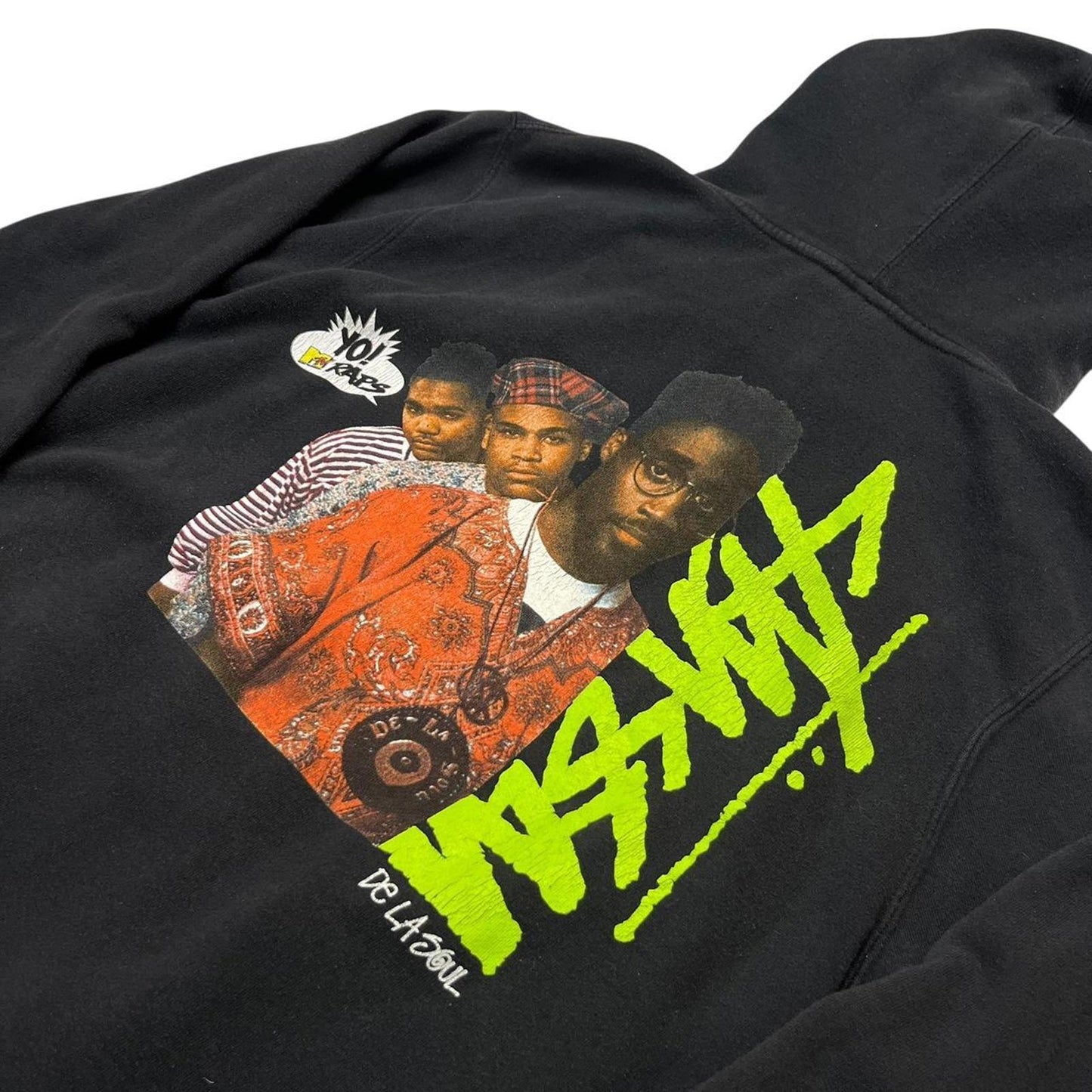 Stussy Yo Raps Hoodie Black