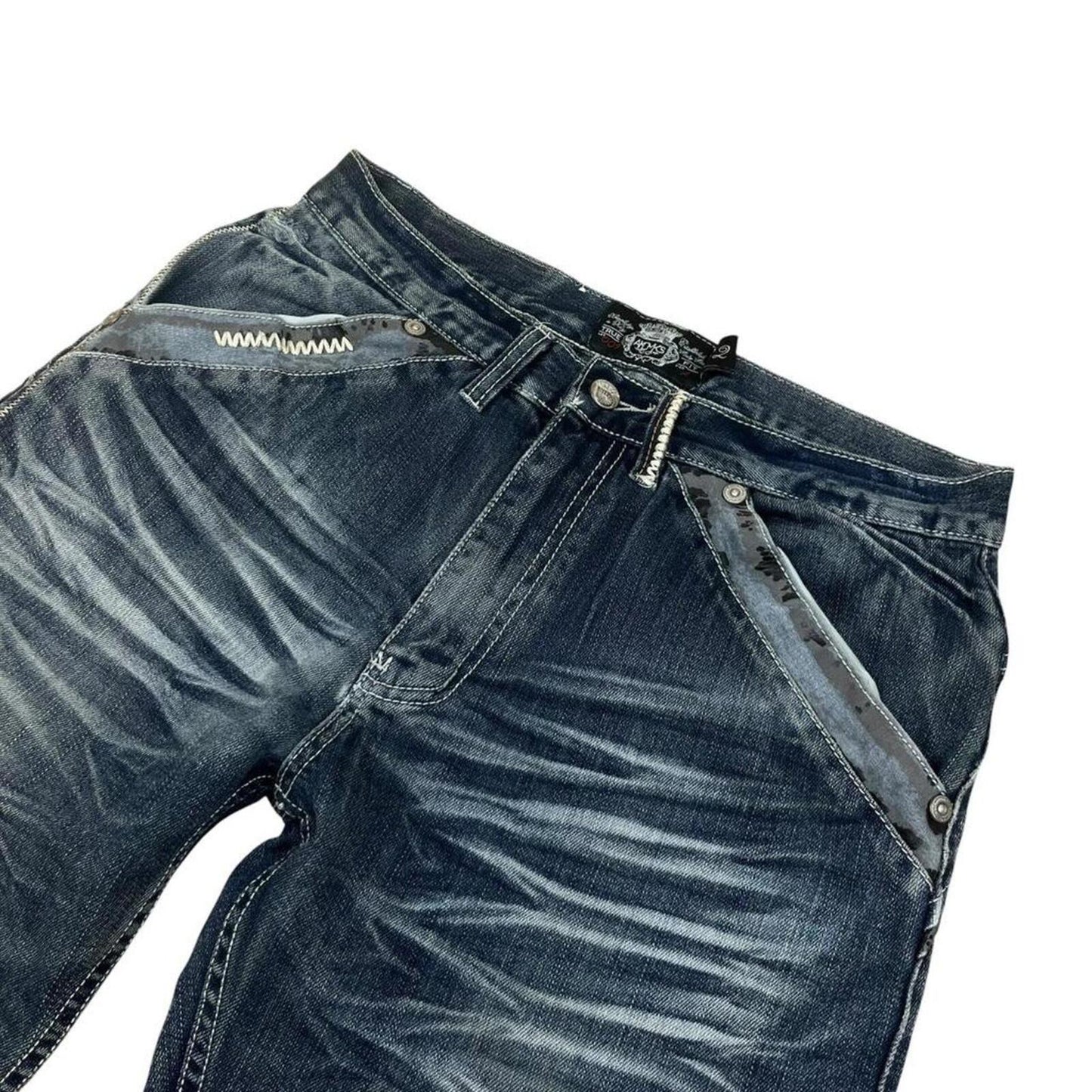 Akademiks Embroidered Jeans - W32
