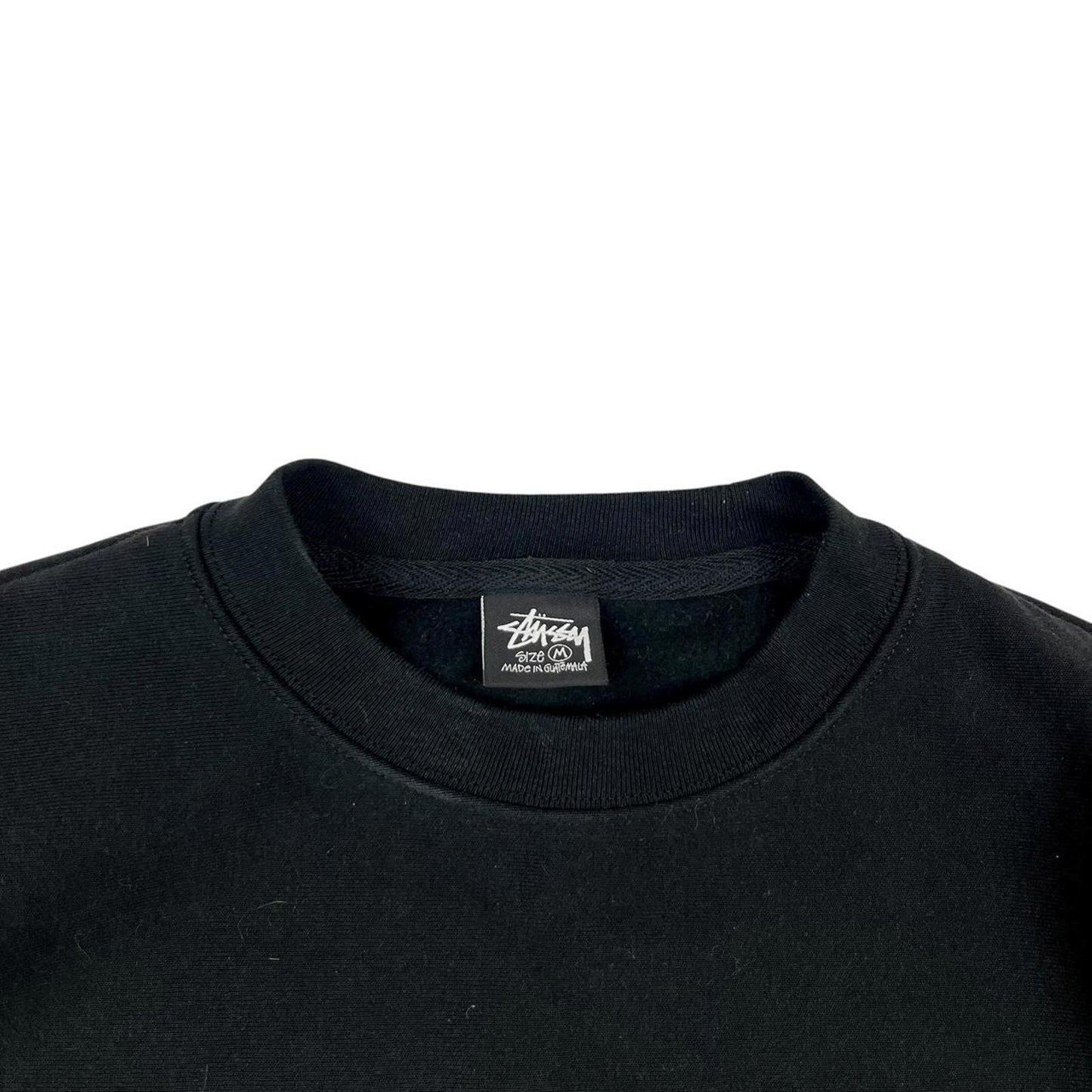 Stussy Spellout Sweatshirt Black Purple