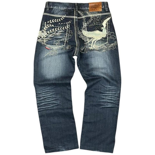 Akademiks Embroidered Jeans - W34