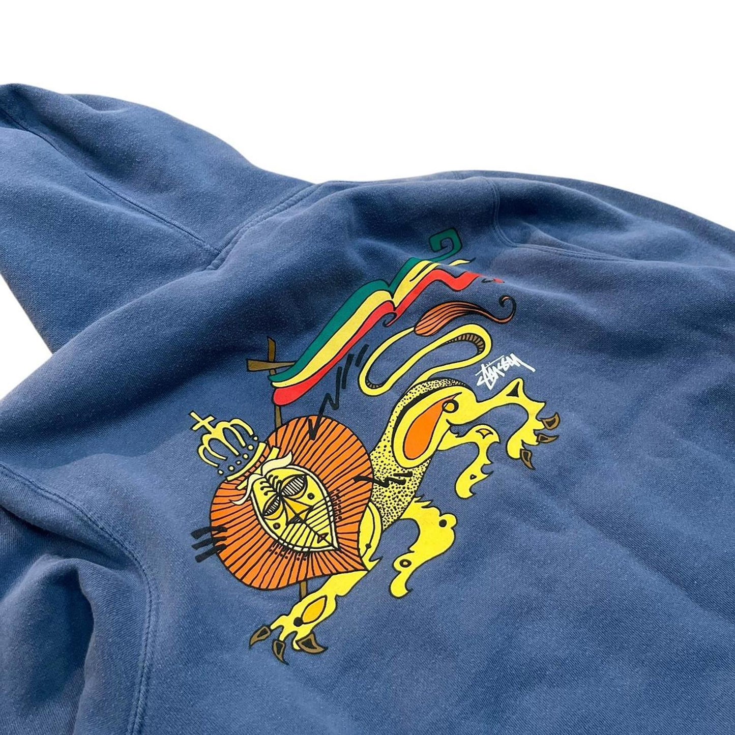 Stussy Lion Hoodie Blue