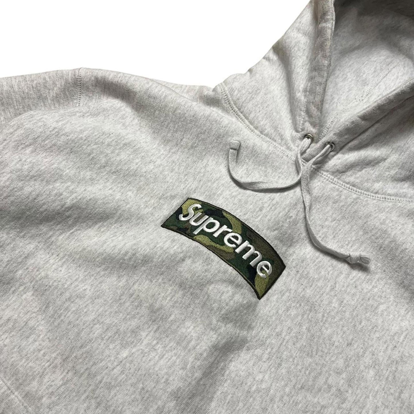 Supreme 2023 Box Logo Hoodie Camo Grey