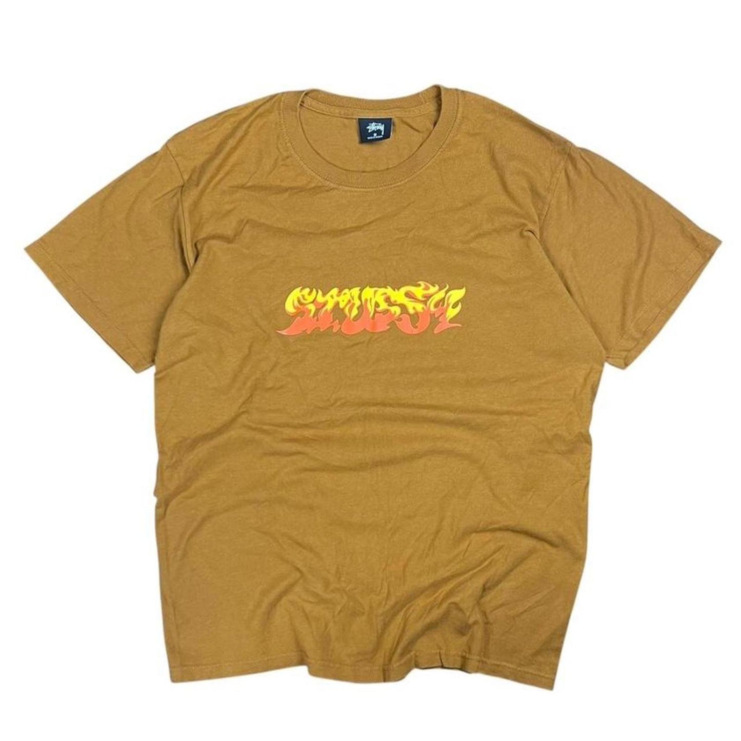 Stussy Flame Spellout T-Shirt