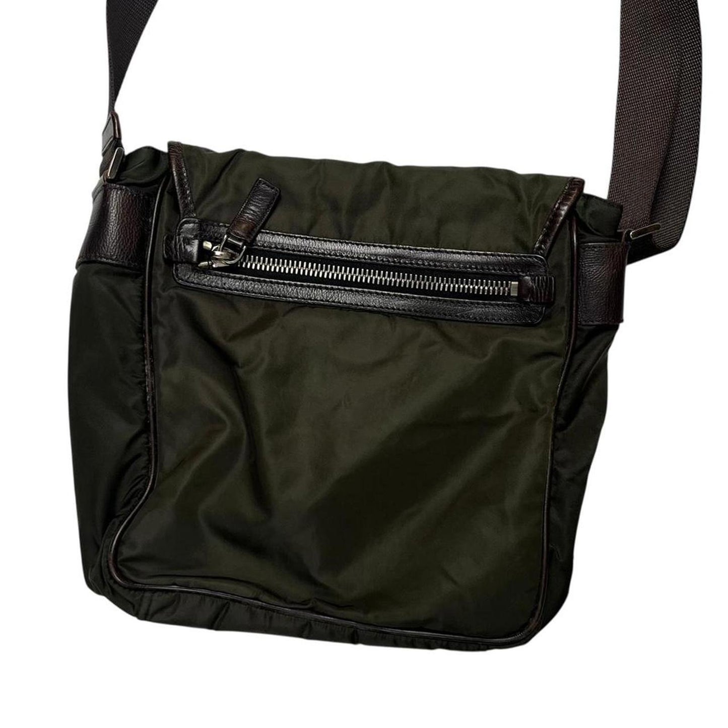 Prada Satchel Shoulder Bag Green